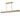 ET2 Lintel 59 in Travertine / Natural Aged Brass, front view of the beige stone bar with brass canopy on white