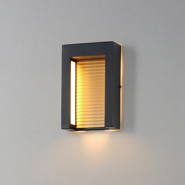 ET2 Alcove Small LED Outdoor Wall Sconce Black/Gold