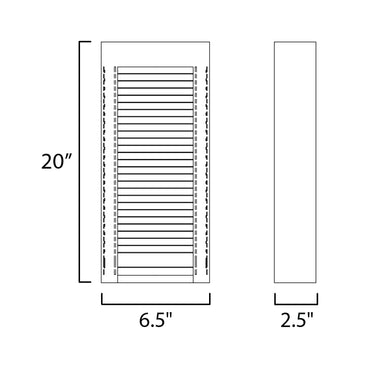 ET2 Alcove Large LED Outdoor Wall Sconce Black/Gold
