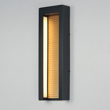 ET2 Alcove Large LED Outdoor Wall Sconce Black/Gold