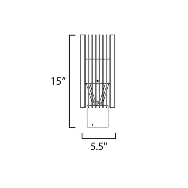 ET2 Rampart LED Outdoor Post Mount Black