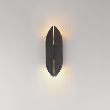ET2 Tectonic 14" Outdoor LED Sconce Black/Antique Brass