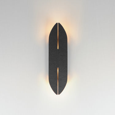 ET2 Tectonic 18" Outdoor LED Sconce Black/Antique Brass