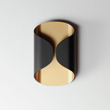 ET2 Folio 10" LED Outdoor Wall Sconce Black/Gold