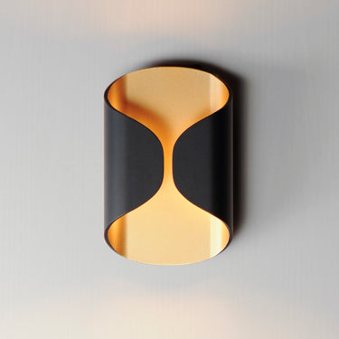 ET2 Folio 10" LED Outdoor Wall Sconce Black/Gold