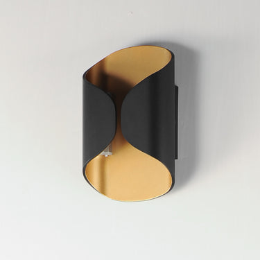 ET2 Folio 10" LED Outdoor Wall Sconce Black/Gold