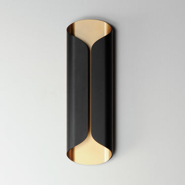 ET2 Folio 20" LED Outdoor Wall Sconce Black/Gold