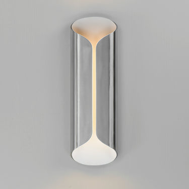 ET2 Folio 20" LED Outdoor Wall Sconce Satin Aluminum/White