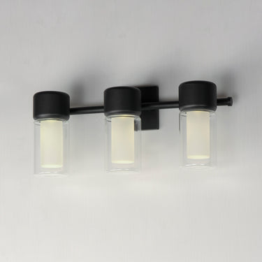 ET2 Dram 3-Light LED Bath Sconce Black