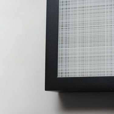 ET2 Highlander linen glass shadow box wall sconce, 16 in, alternate view