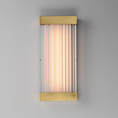 ET2 Acropolis 18" LED Outdoor Sconce Natural Aged Brass