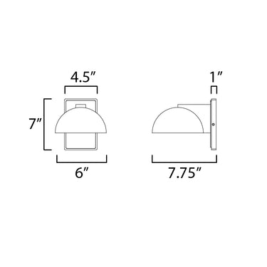ET2 Cauldron 6" LED Wall Sconce Gold