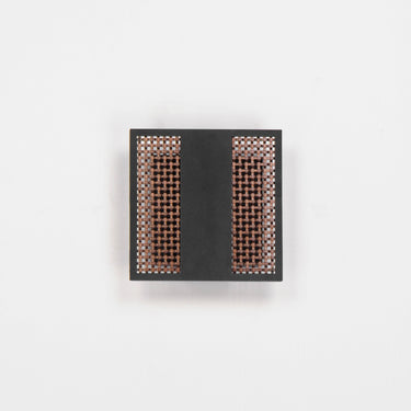 ET2 Interlace 6.5" LED Outdoor Wall Sconce Black/Aged Copper