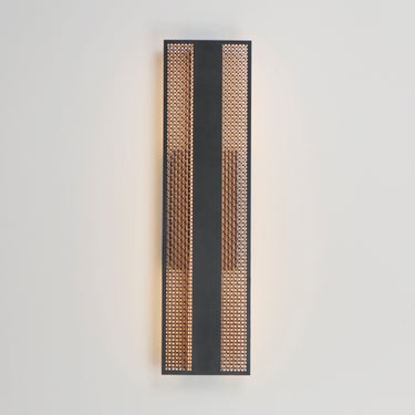 ET2 Interlace 24" LED Outdoor Wall Sconce Black/Aged Copper