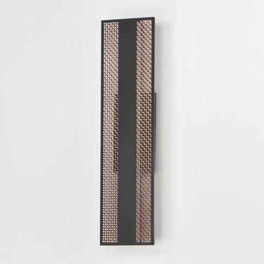 ET2 Interlace 24" LED Outdoor Wall Sconce Black/Aged Copper