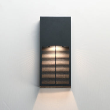 ET2 Grate 14" LED Outdoor Wall Sconce Black