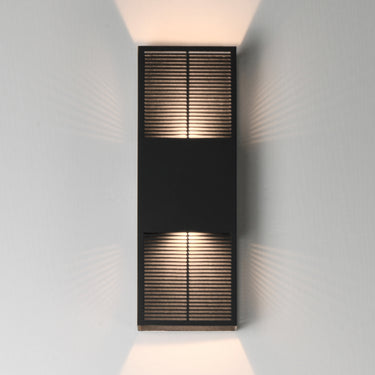ET2 Grate 18" LED Outdoor Wall Sconce Black