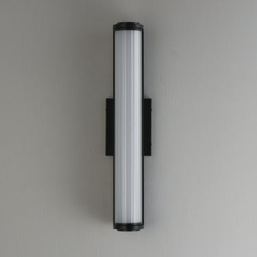 ET2 Vetra ribbed glass outdoor wall light, 4.75 x 21.25 in, alternate view