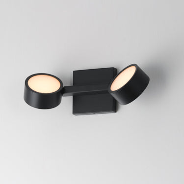 ET2 Embrace dual module wall sconce, Black, alternate view
