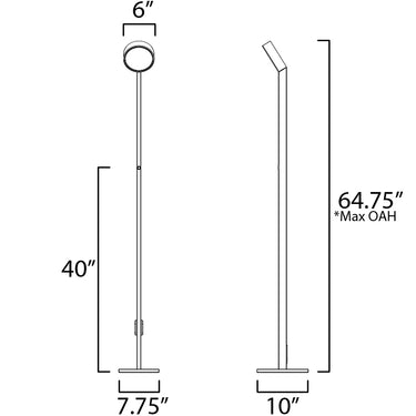ET2 Embrace Adjustable Floor Lamp Black