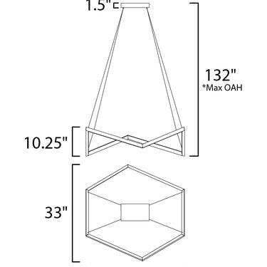 ET2 Stealth LED Pendant Black