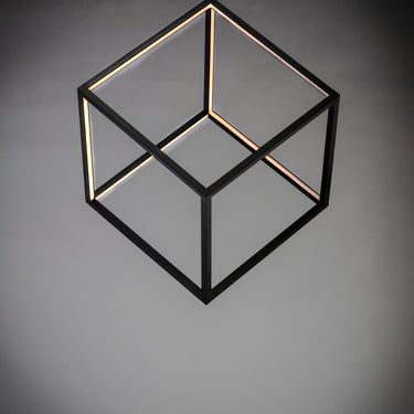 ET2 4 Square LED Pendant Black