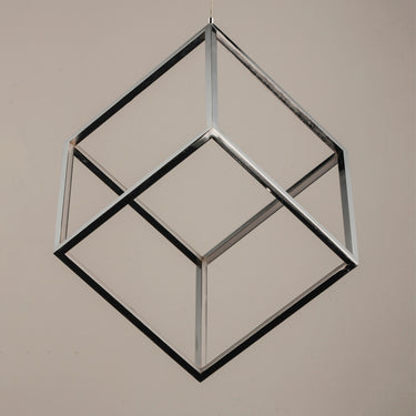 ET2 4 Square LED Pendant Polished Chrome