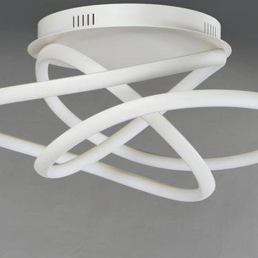 ET2 Twisted LED Flush Mount Matte White