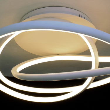 ET2 Twisted LED Flush Mount Matte White