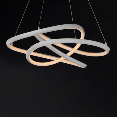 ET2 Twisted LED Pendant Matte White