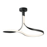 ET2 Serpentine LED Semi-Flush Mount Black