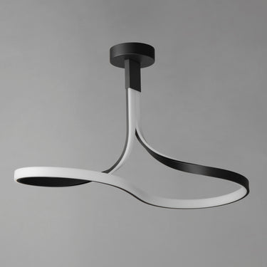 ET2 Serpentine LED Semi-Flush Mount Black