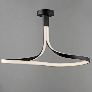 ET2 Serpentine LED Semi-Flush Mount Black