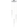 ET2 Pipette 3-Light LED Pendant Polished Chrome
