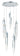 ET2 Quartz multi-light crystal pendant, 5-Light Polished Chrome, front view