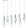 ET2 Quartz 6-Light LED Pendant Polished Chrome