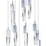 ET2 Quartz 10-Light LED Pendant Polished Chrome