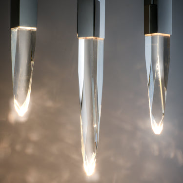 ET2 Quartz 10-Light LED Pendant Polished Chrome