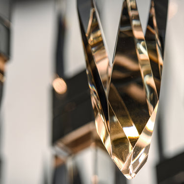 ET2 Quartz 10-Light LED Pendant Polished Chrome