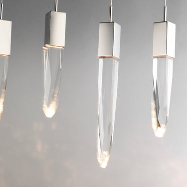 ET2 Quartz 12-Light LED Pendant Polished Chrome