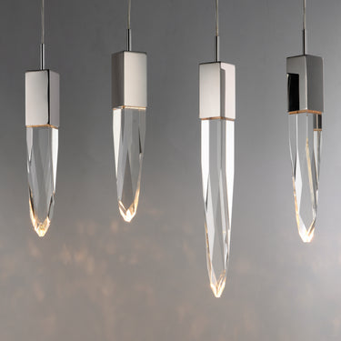 ET2 Quartz 12-Light LED Pendant Polished Chrome
