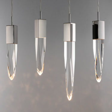 ET2 Quartz 12-Light LED Pendant Polished Chrome