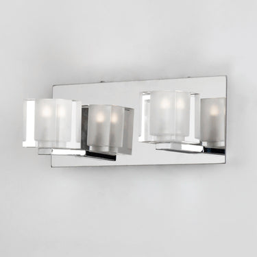 ET2 Blocs 2-Light LED Wall Sconce Polished Chrome
