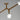ET2 Blossom Natural Aged Brass branch flush mount, close-up of the arm joint and a frosted shade