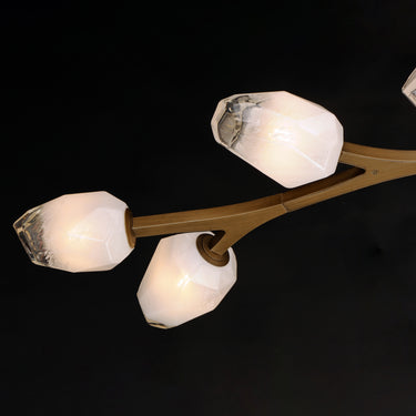 ET2 Blossom 10-Light LED Pendant Natural Aged Brass