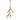 ET2 Blossom 10-light tall branch pendant, 24.75 in, Natural Aged Brass, front view