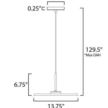 ET2 Berliner 14" LED Pendant Black