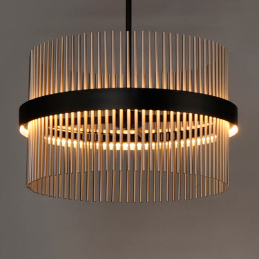 ET2 Chimes 24" LED Pendant WiZ Black/Satin Brass