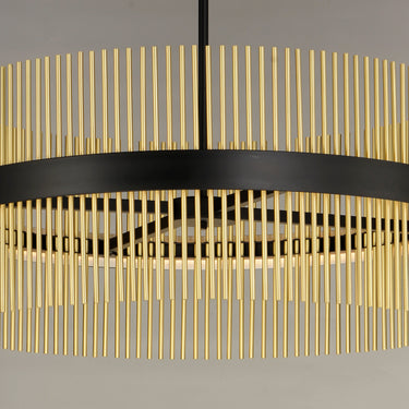 ET2 Chimes 34" LED Pendant WiZ Black/Satin Brass