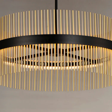 ET2 Chimes 34" LED Pendant WiZ Black/Satin Nickel/Satin Brass